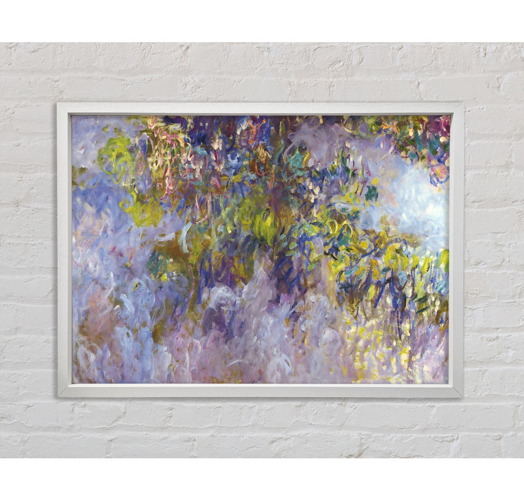 Wisteria 1 von Claude Monet - Einzelbildrahmen Kunstdrucke auf Leinwand