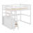 Loft Bed With Desk And Shelves,Drawers-1597874502