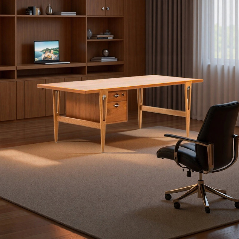 Bureau moderne et minimaliste, H 28,35 po x l 70,87 po x P 29,53 po