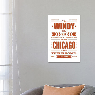 Chicago: This is Home 1 Piece Wrapped Canvas Wall Art
