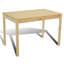 Ensemble de table de salle à manger 5 pièces avec 4 chaises d'appoint, bois de pin brun naturel