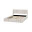 Cadre de lit plateforme grand rembourré avec tête de lit à oreilles, pied de lit rembourré, base de lit en tissu doux, beige-1969619225-1969619227