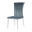 Chaise d'appoint capitonnée en velours