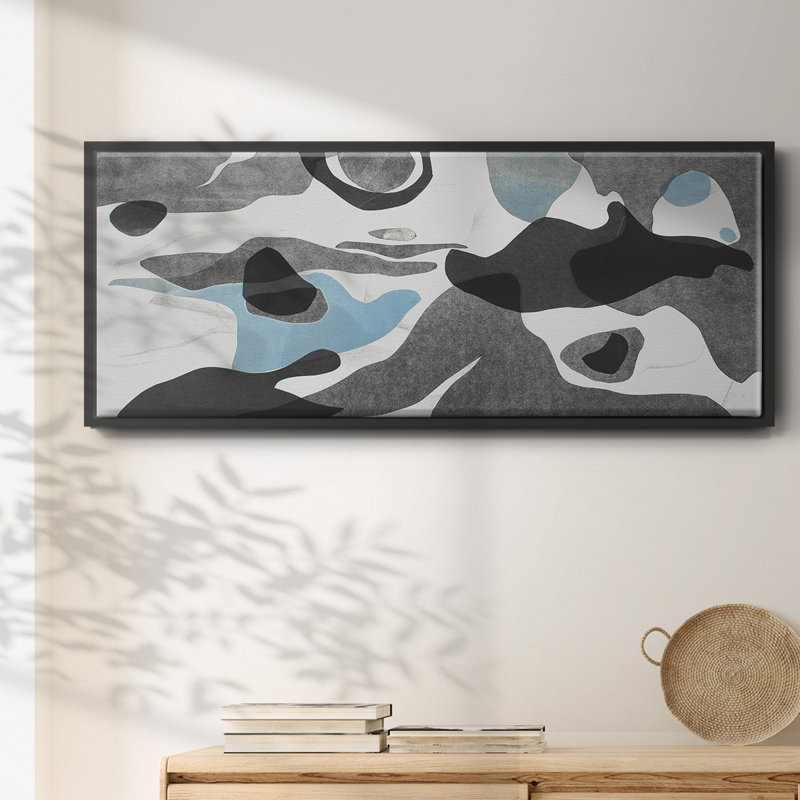 Rivers & Stones III - toile encadrée, H 12 po x l 30 po