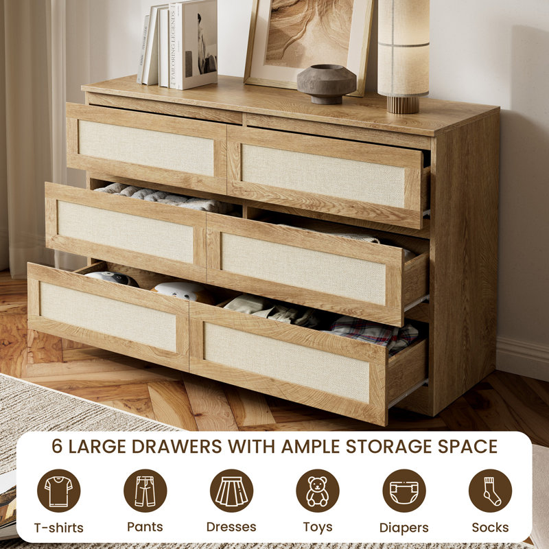 Cindyann 46.9'' W 6 - Drawer Dresser