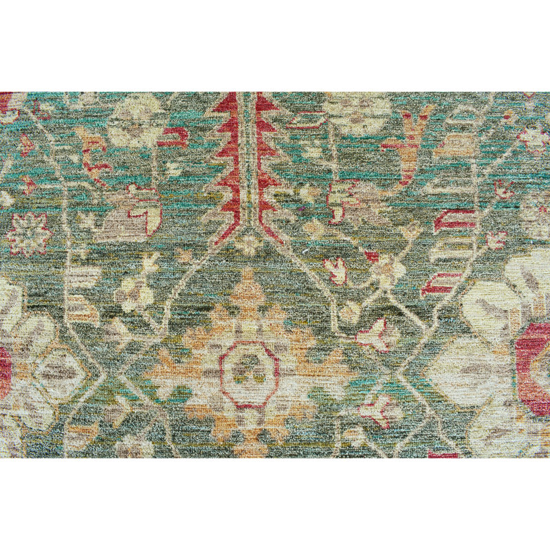 Hand Knotted Wool Oriental Indoor Rug, Rectangle 9' x 12'