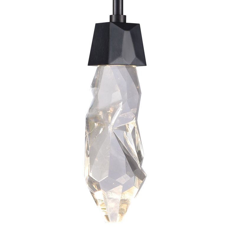 Angelus Pendant, Satin Brushed Black