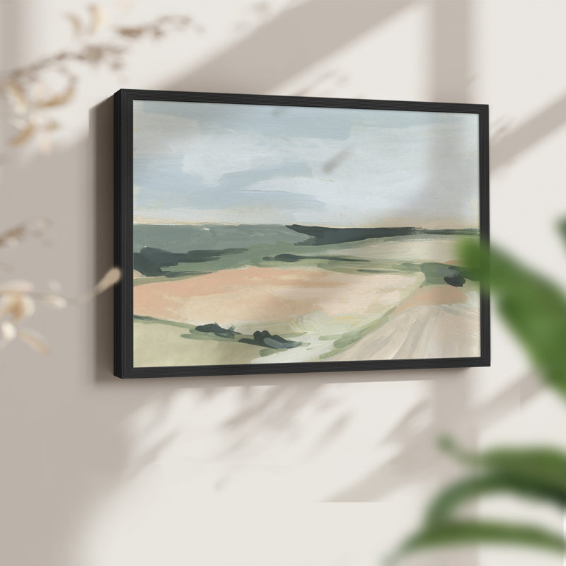 Pastel Plains I -Framed Print - Restickable
