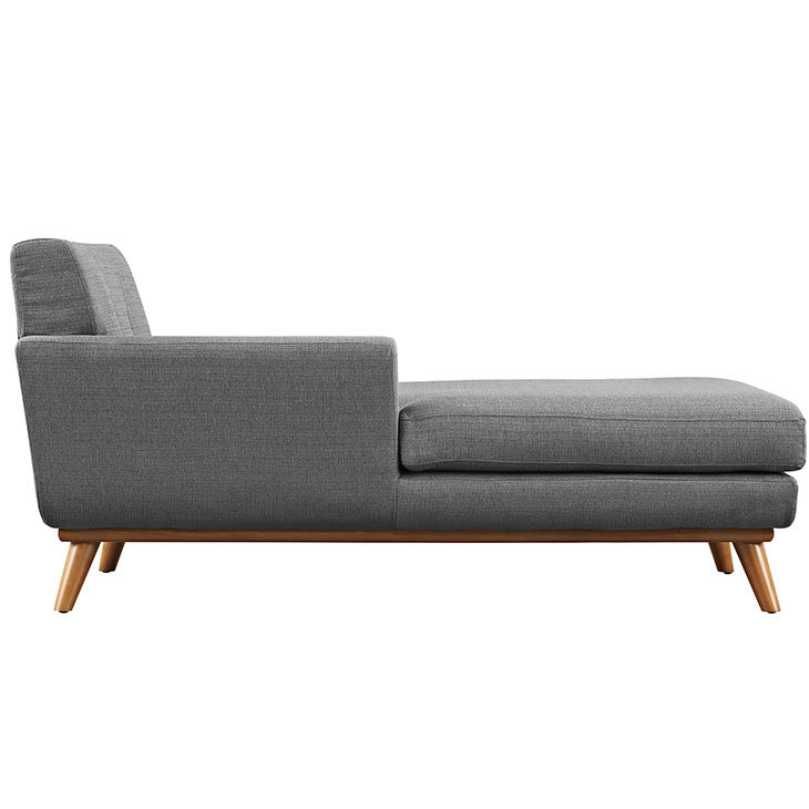 Méridienne Engage de Modway, Gris, Orienté vers la gauche