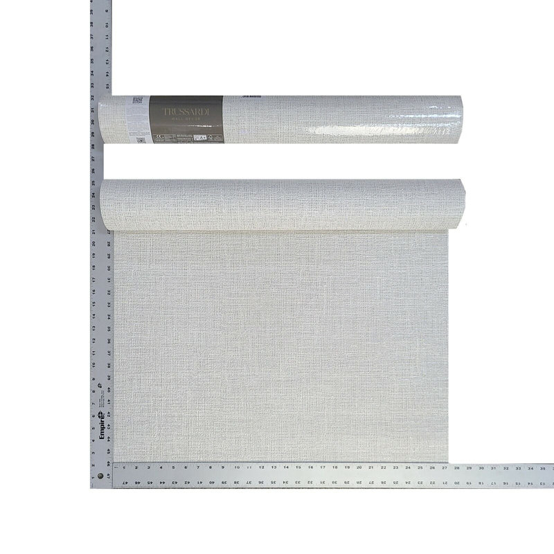 Papier peint texturé uni gris uni blanc cassé