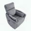Fauteuil inclinable et pivotant, en velours côtelé, pivotant à 360 °, mouvement coulissant-1493089889