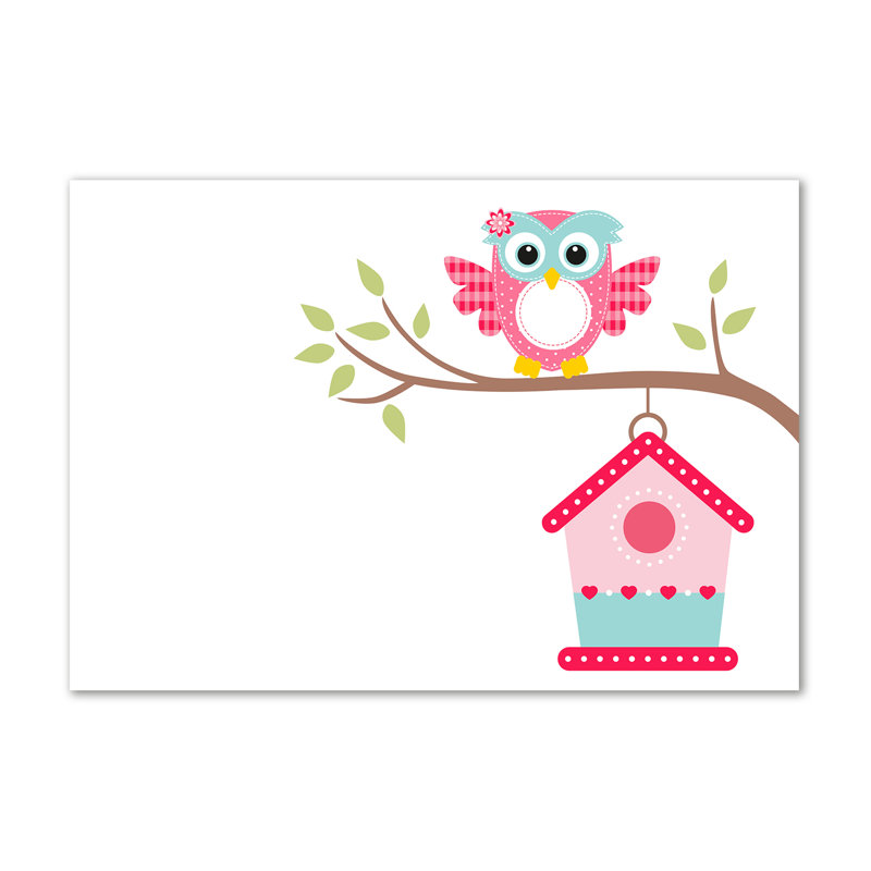 Owl On The Branch - Wrapped Canvas Print