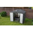 8 ft. L 6 ft. D Metal storage with frame and lockable door-105300092