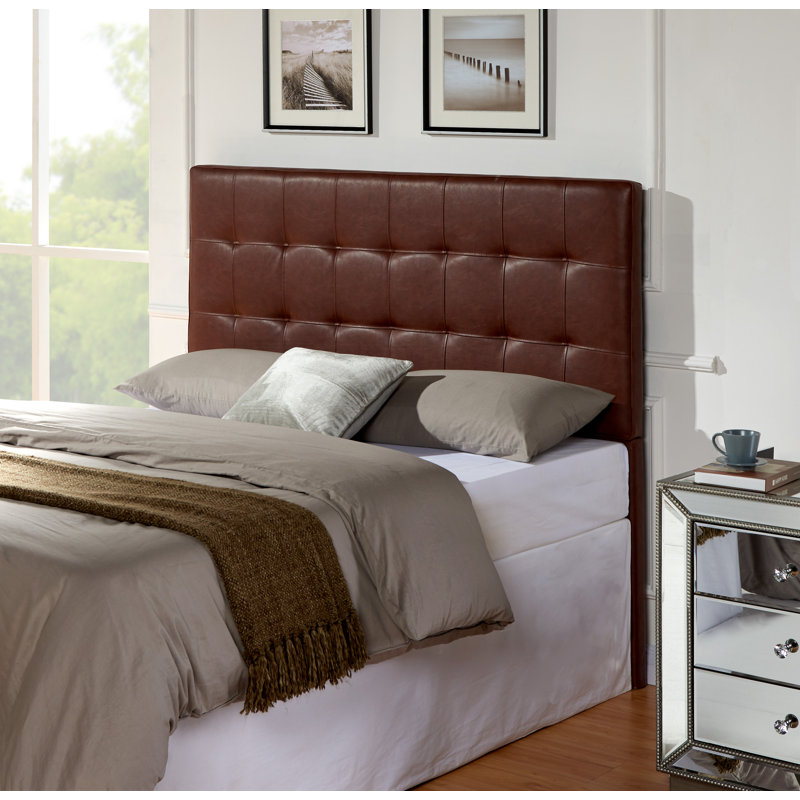 Upholstered Headboard, Full/Queen, Brown