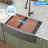 36"L x 22"W Farmhouse / Apron Gunmetal Black Workstation Kitchen Sink Stainless Steel Single Bowl Kitchen Sink-125018889-125018887