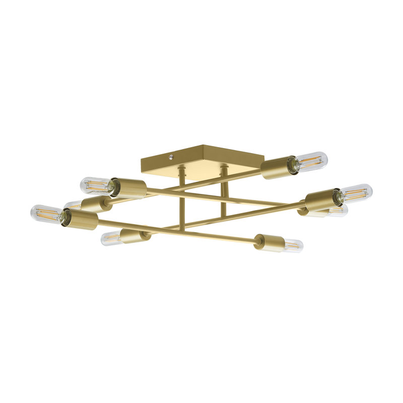 Ronquillo Semi Flush Mount, Gold