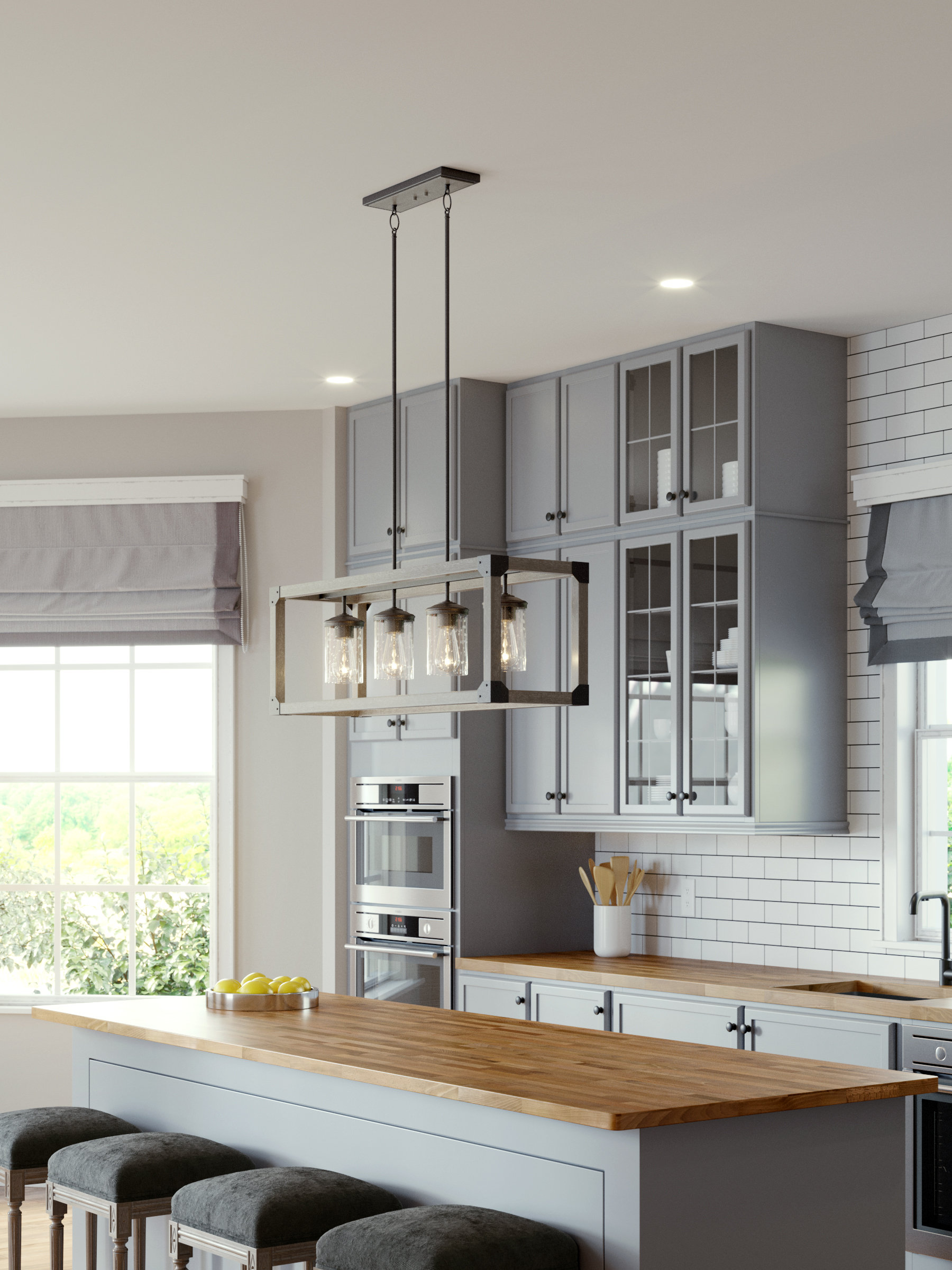 17 Stories Arro 4 Light Kitchen Island Pendant Reviews Wayfair