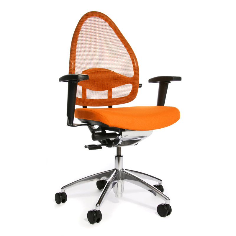 Symple Stuff Office Chair, Orange