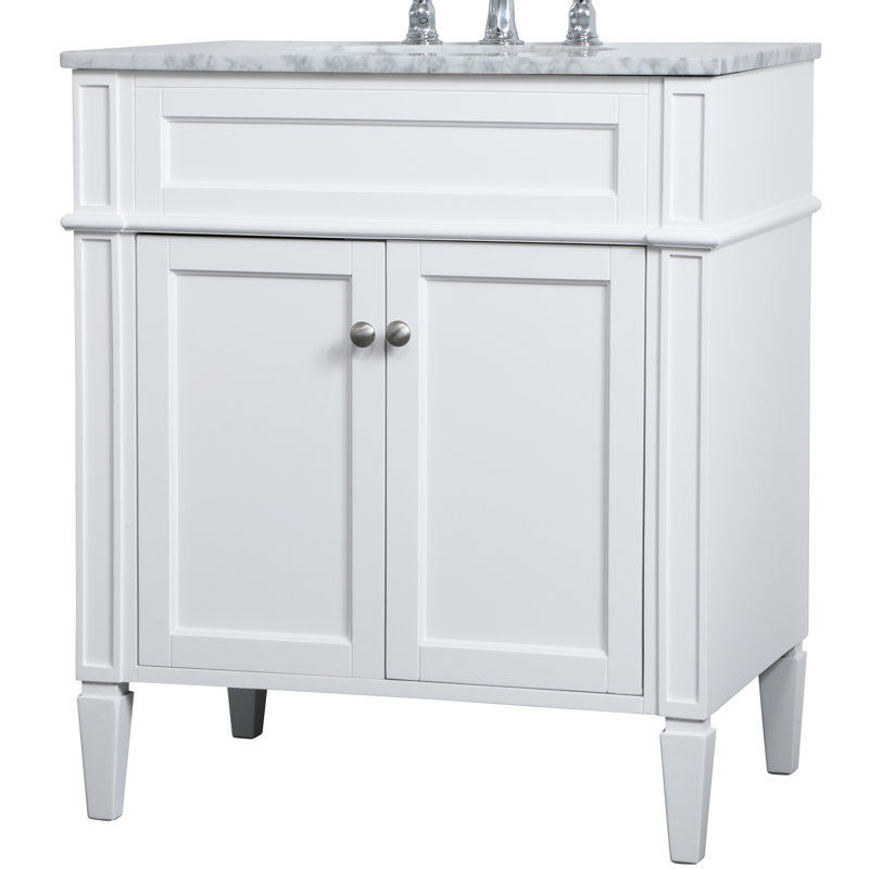 Ensemble de meuble-lavabo simple 30 po Rivers, Blanc
