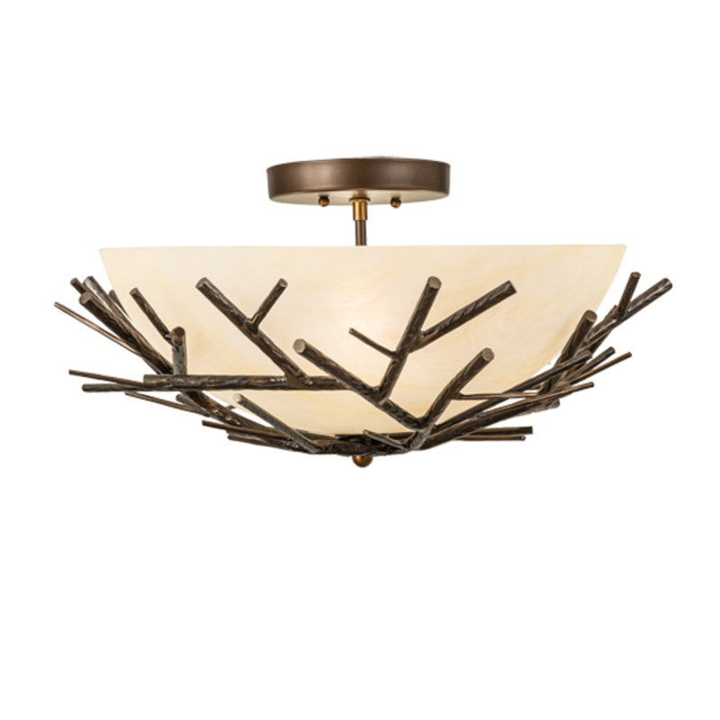 Branches 4 - Light Semi Flush Mount
