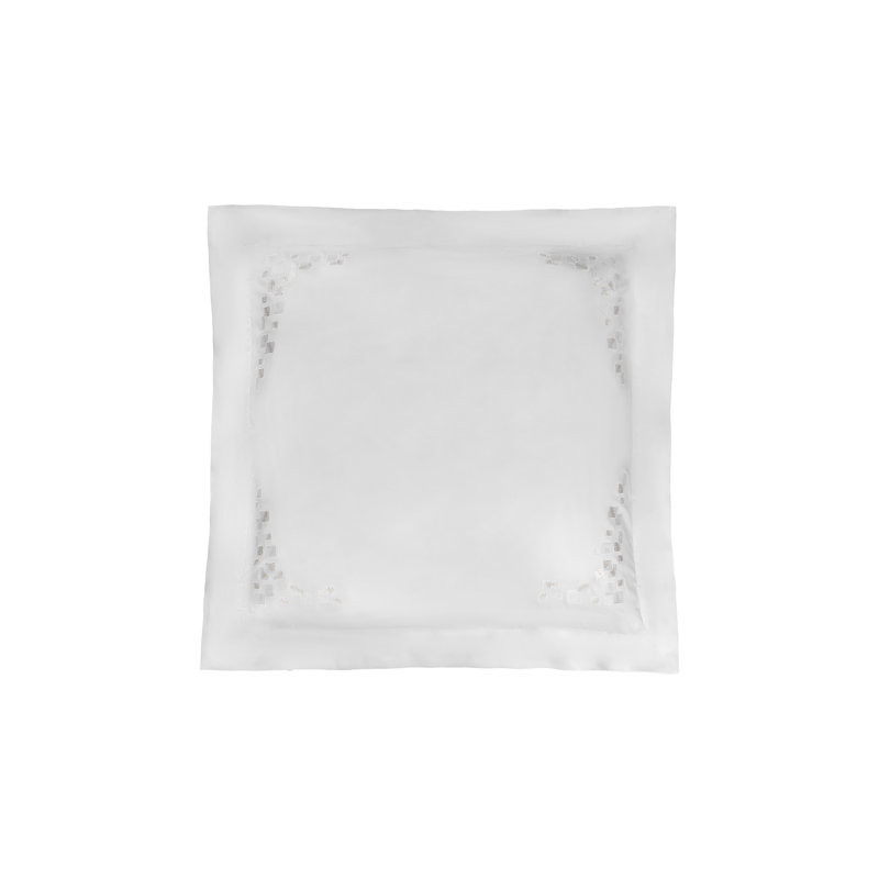 Matera Embroidery 600-Thread Count Cotton Sateen Flat Sheet