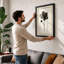 Dark Flower Study Botanical - Framed Print-1122605590-1122605578