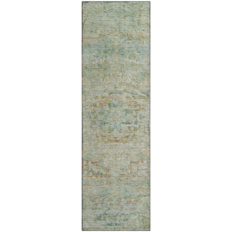Premium Machine Washable Marasco AMF1636 Global Rug, Runner 2'3" x 7'6"