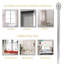 Tringle à rideaux simple réglable de 19 à 29 po-86276390-86276391