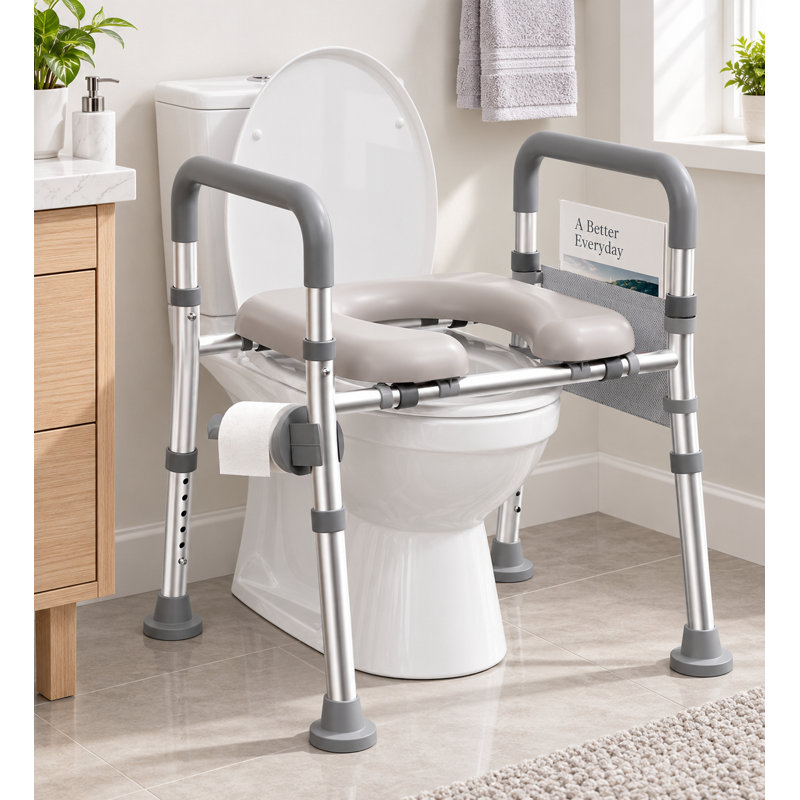 Raised Toilet Seat with Handles