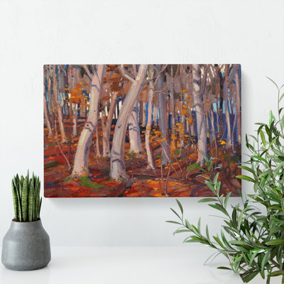 October by Tom Thomson - Wrapped Canvas Painting