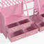 Lit mezzanine Blossom pour enfant avec escalier de rangement, tiroirs en tissu et éclairage