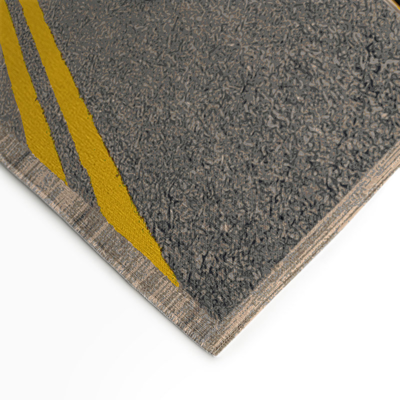 Tapis intérieur et extérieur gris Transport, Rectangle 5 pi x 7 pi