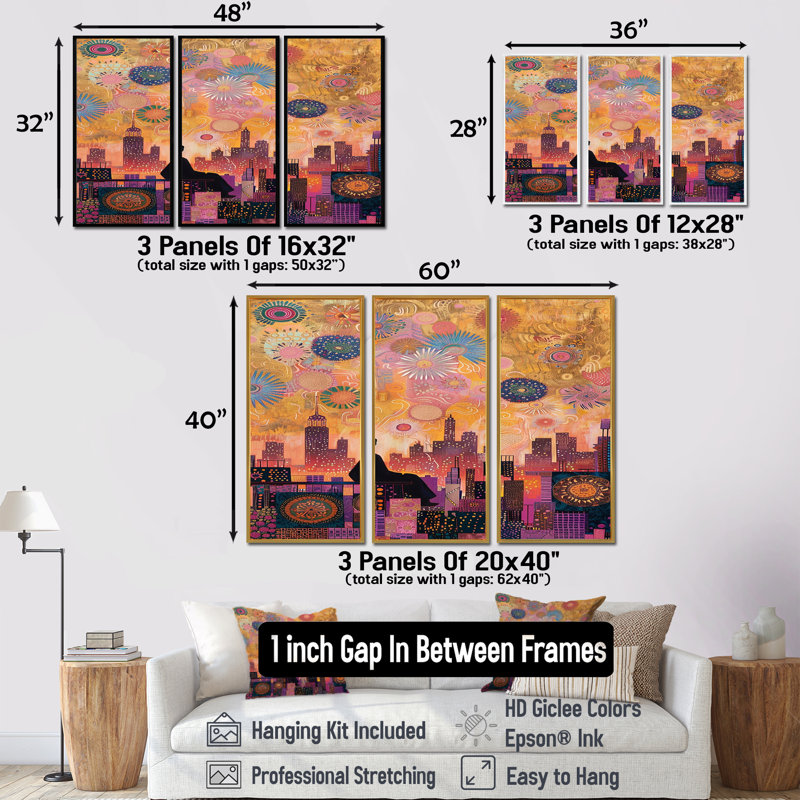 «Hadsell - New York City», ensemble de reproductions d'art mural, Cadre flottant noir, H 28 po x l 36 po x P 1 po