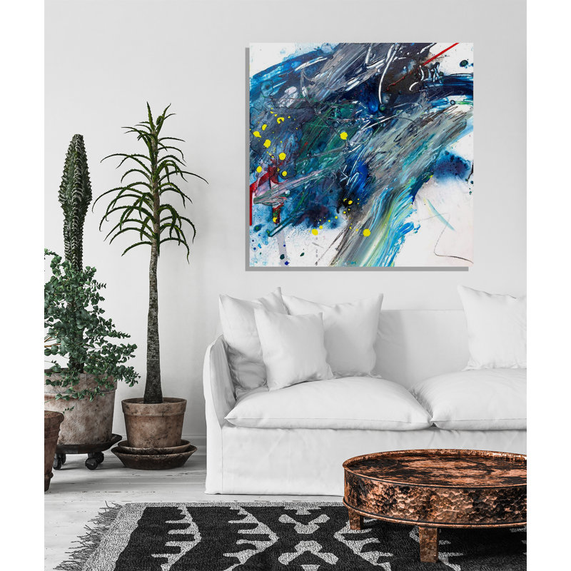 Amazonite - Artist Enhanced Canvas Print, 40" H x 40" W x 1.5" D, Unframed Canvas