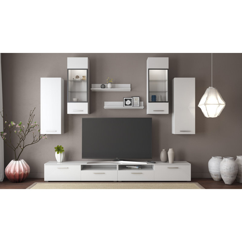 Meuble audio-vidéo pour téléviseur de 88 po ou moins Deviontae