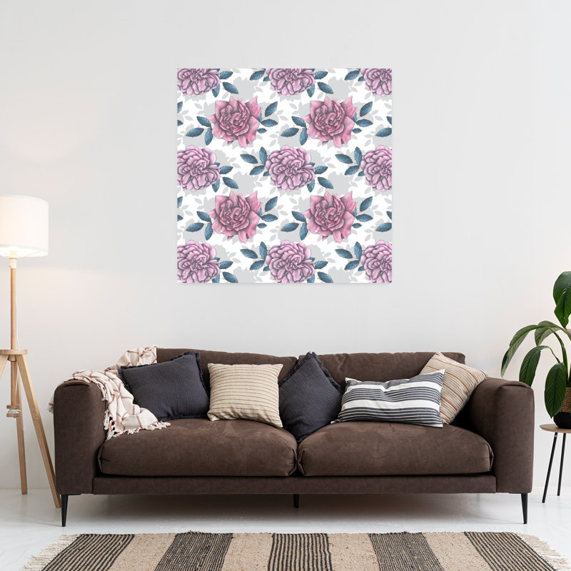 Art contemporain contemporain gothique rose, H 36 po x l 36 po