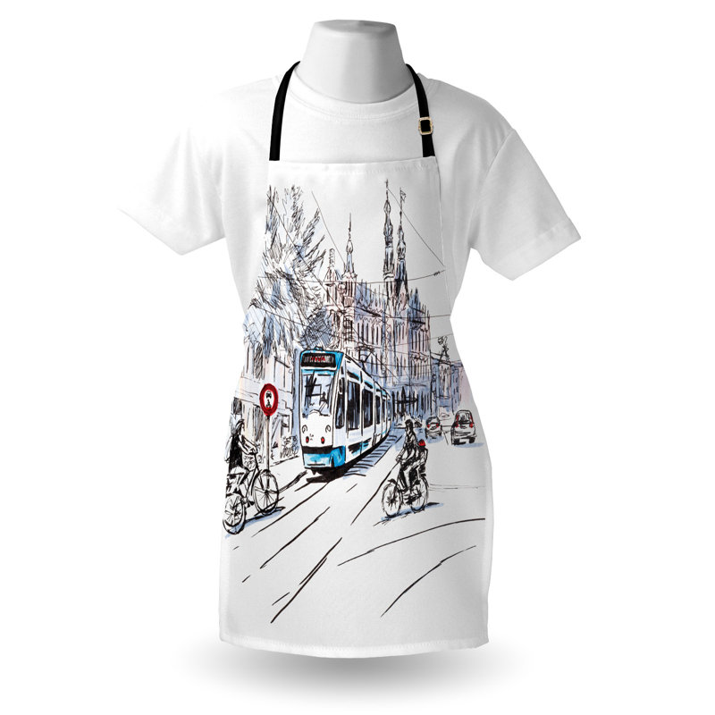 No Pattern Bib Apron