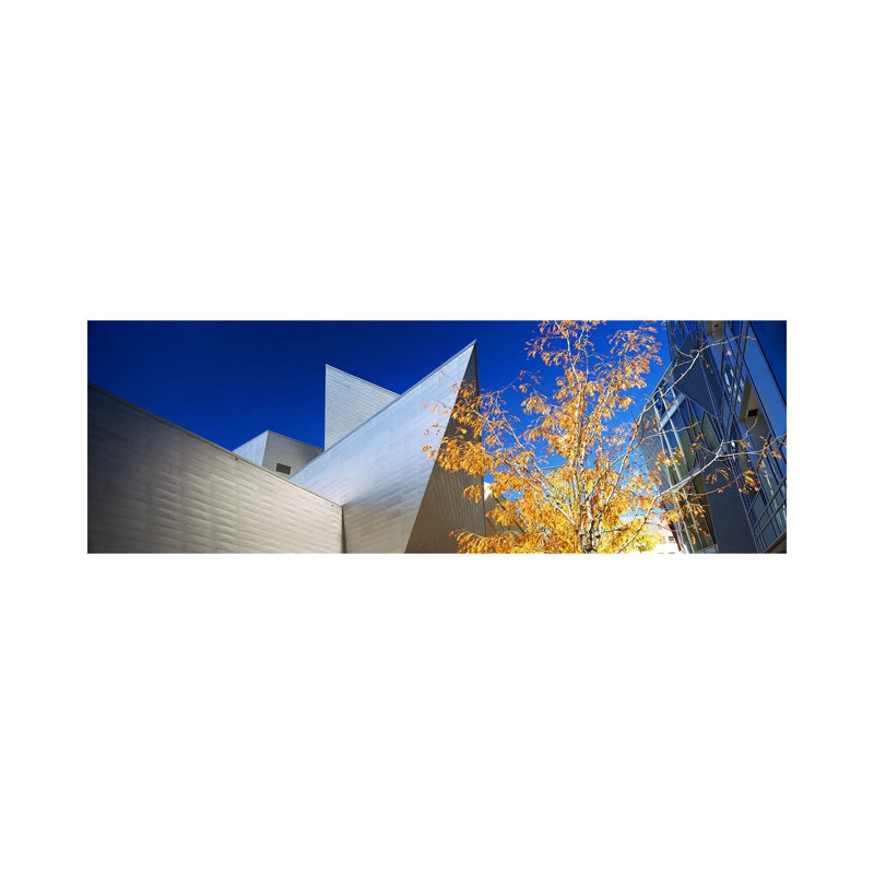 Low Angle View Of Skyscrapers, Downtown Denver, Denver, Colourado, USA by Panoramic Images - Wrapped Canvas Panoramic Print