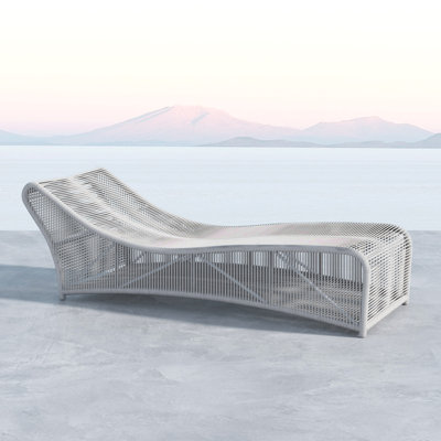 Chaise longue d'extérieur en corde d'oléfine Renfr