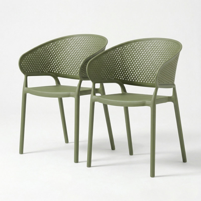 PETRA Chair Avocado Green Pack of 2