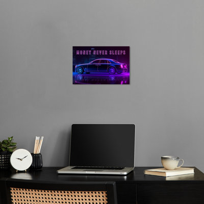 «Luxury Car City Neon City Art Prints Art» par Notoriart