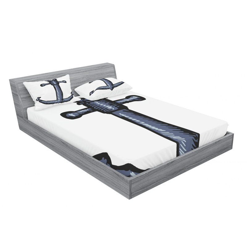 Microfiber Sheet Set, Queen Sheet Set with Fitted Sheet
