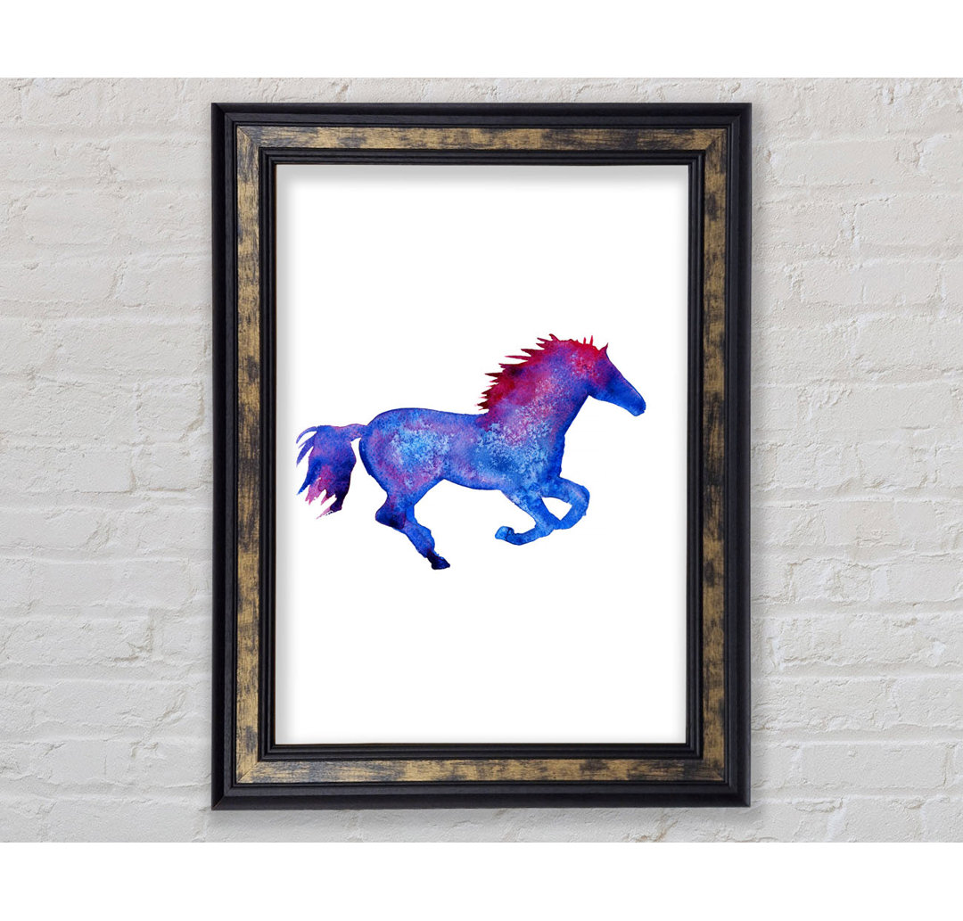 Gerahmtes Bild Watercolor Horse