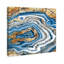 Bleu Agate, impression sur toile tendue-18899166