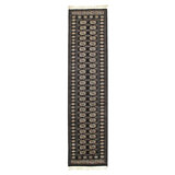 Wool Oriental Area Rug in Black