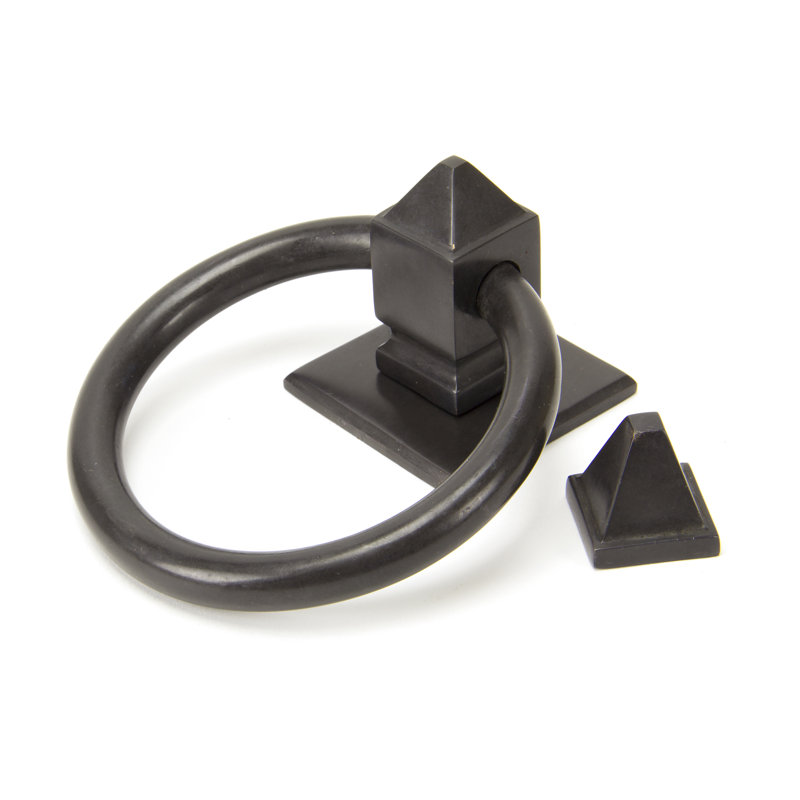 Ring Door Knocker, Aged Bronze