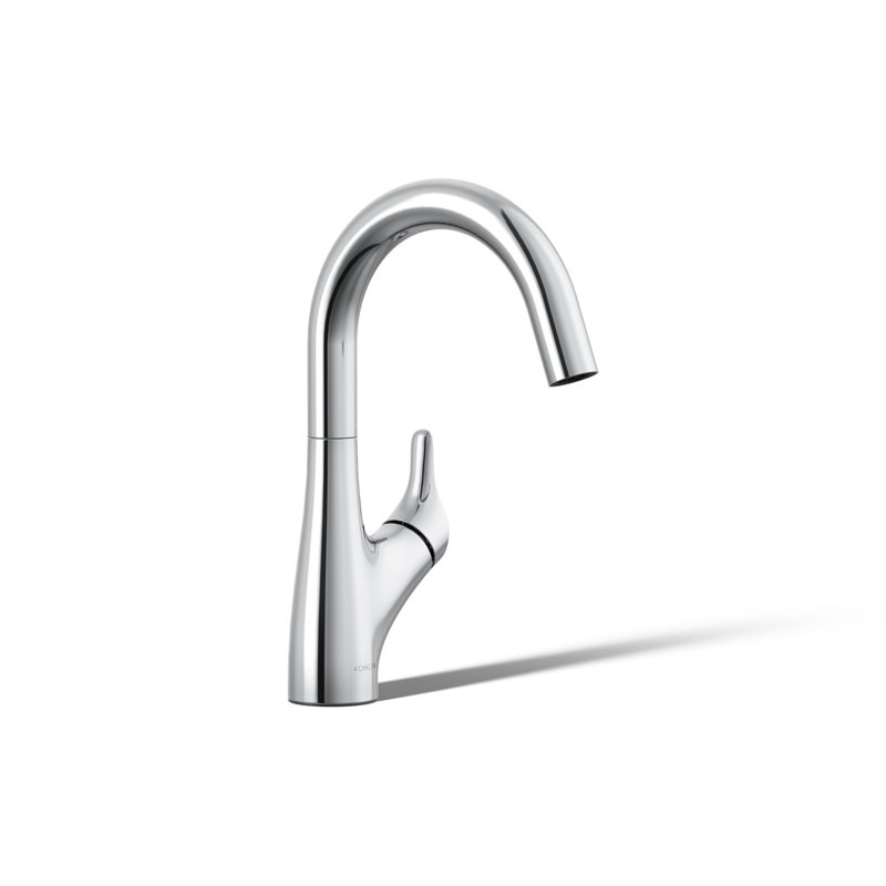 Rival Single-Handle Bar Sink Faucet, Polished Chrome