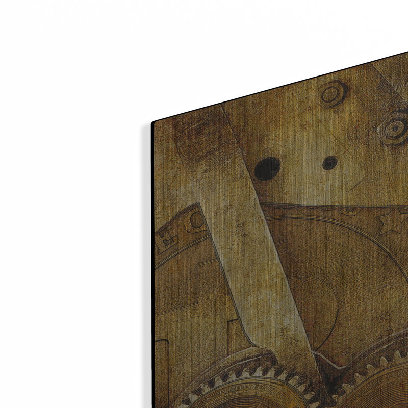 «Grunge Bitcoin One» par Steve Hunziker OOB, H 24 po x l 36 po