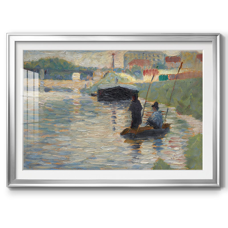 Vue de la seine, H 27 po x l 39 po x P 1,5 po, Argent