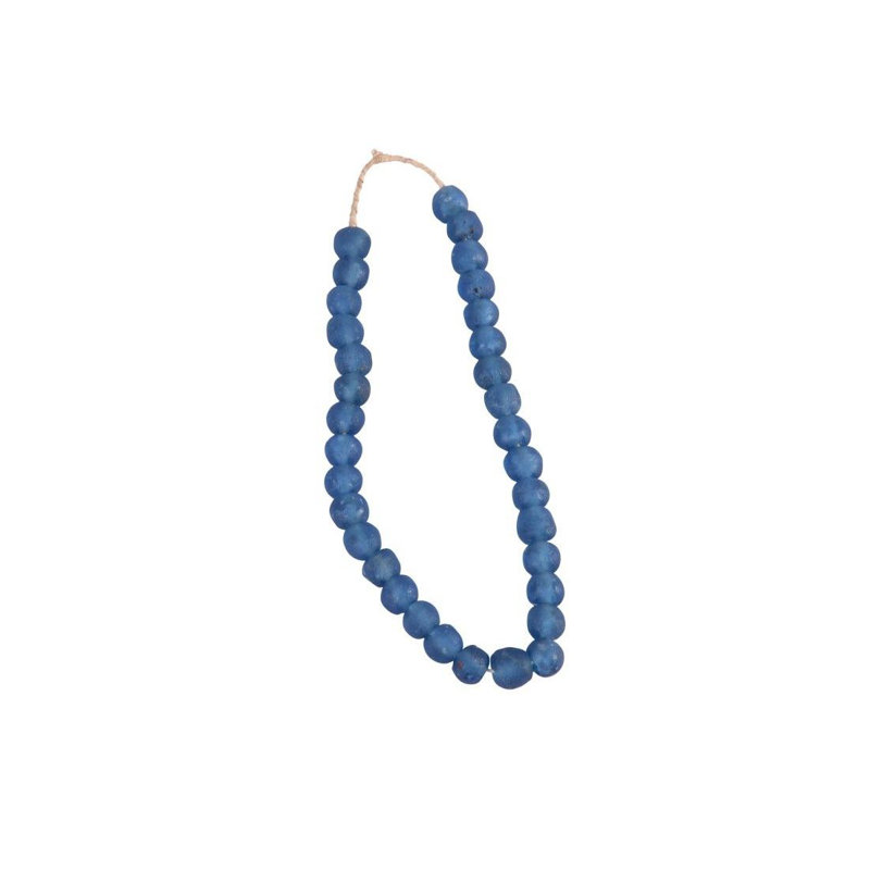 Verre bleu turquoise 25 po, H 22 po x l 0,75 po x P 0,75 po, Bleu indigo